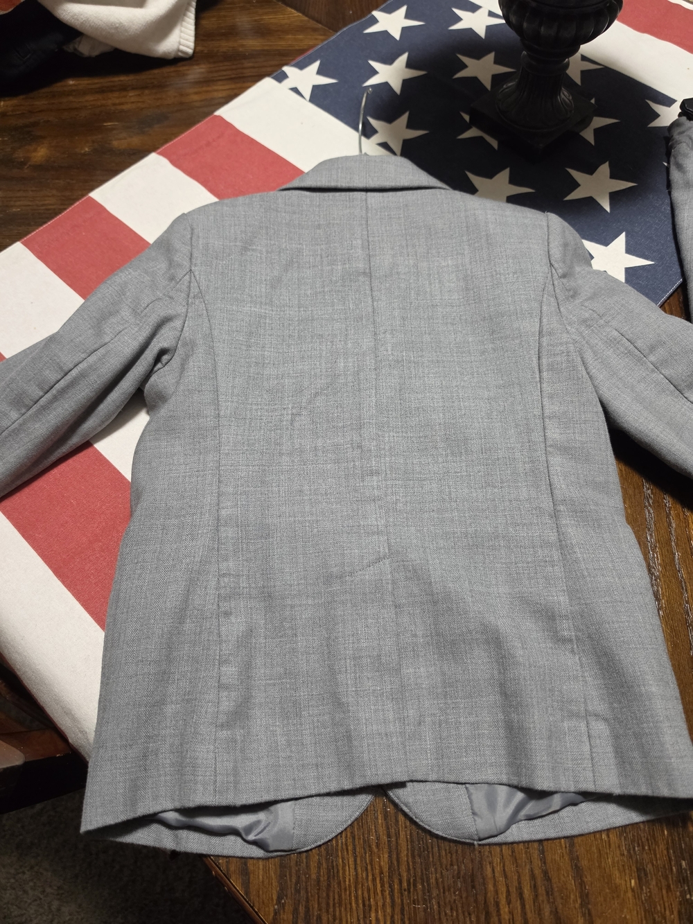 Janie and Jack Boys' Light Gray Suit Jacket & Pants - Picture 5 of 9